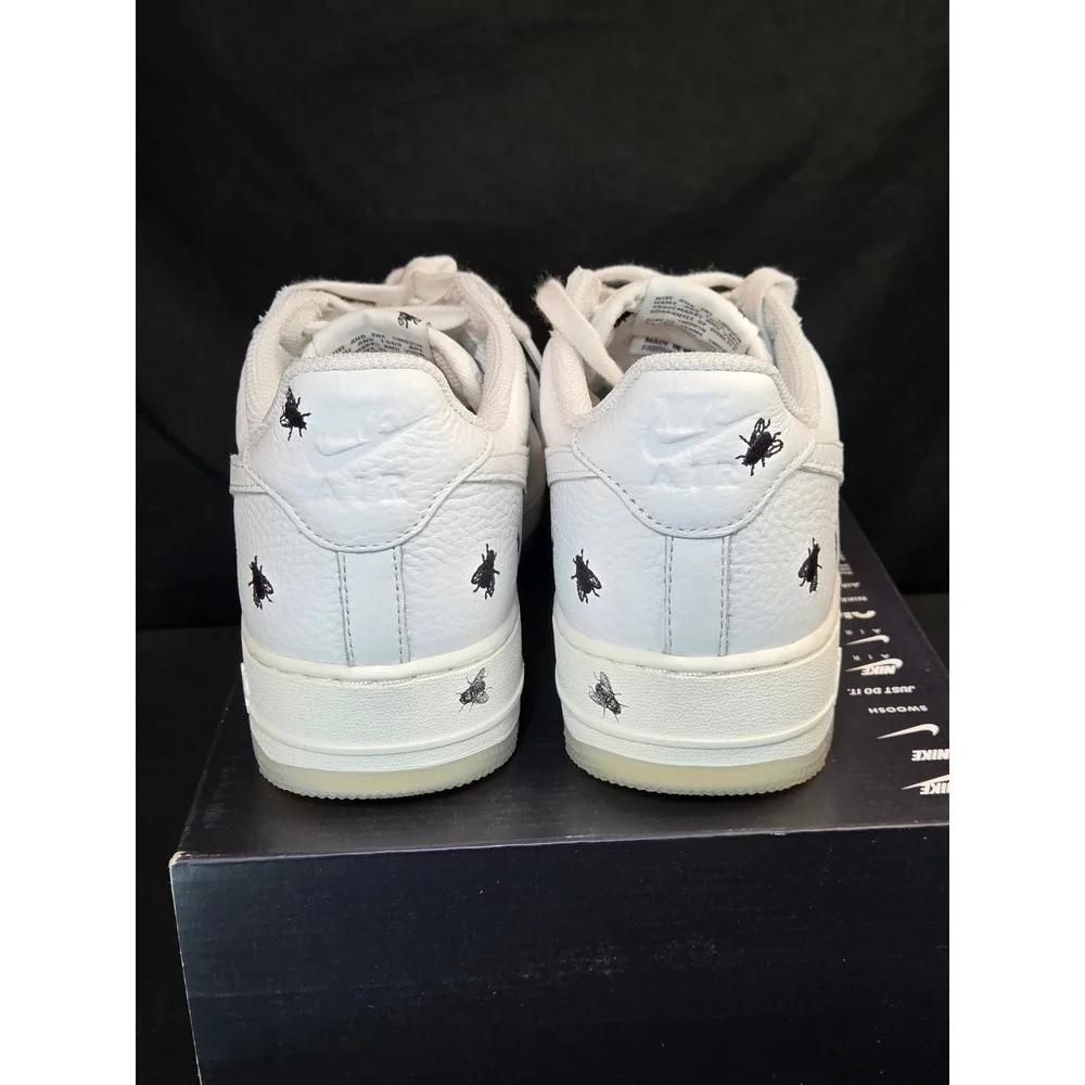 Nike Air Force 1 Low Premium House Fly‎ White Black IM3081-100 Mens 9.5 Sneakers